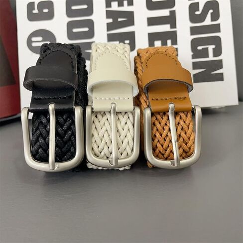 Women's Belt Retro Simple Decoration Multi-color Waxed Rope Woven Casual Pants Jeans Belt Classic Waist Belt in Saudi Arabia