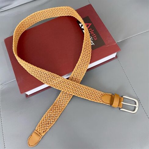 Women's Belt Retro Simple Decoration Multi-color Waxed Rope Woven Casual Pants Jeans Belt Classic Waist Belt in Saudi Arabia