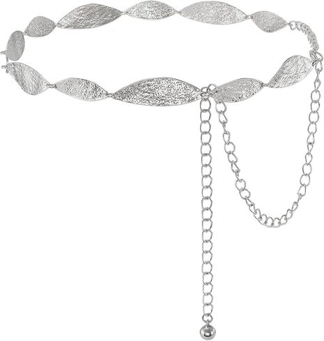 JASGOOD Metal Chain Belt for Women Cowgirl Western Belts Boho Concho Belts for Dresses Jeans Concert Outfit in Saudi Arabia