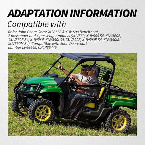 غطاء مقعد متوسط الحجم LP66449 متوافق مع John Deere Gator XUV 560 & XUV 590، XUV560، XUV560 S4، XUV560E، XUV560E S4، XUV590i، XUV590i S4، XUV590E، XUV590E S4، XUV590M، XUV590M S4 in Saudi Arabia