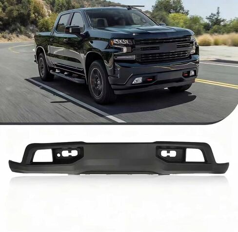PENSUN Front Bumper Cover Lower Valance Fit for Chevy Silverado 1500 2019 2020 2021 W/Tow Hook Hole & Without Z71 in Saudi Arabia