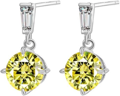 1ct Moissanite Drop Earrings for Women - Laboratory Diamond Earrings Jewelry S925 Silver Eternal Gift in Kuwait