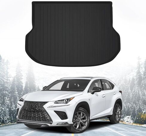 بطانة شحن ممتازة لسيارة Lexus NX 2015-2021 - حماية 100% - سجادة صندوق السيارة ملائمة حسب الطلب - سجادة شحن سوداء لجميع المواسم - بطانات صندوق السيارة مقاسة بالليزر ثلاثية الأبعاد لسيارة Lexus NX in Kuwait