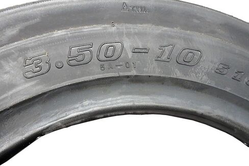 5A01 3.50-10 إطار سكوتر بدون أنابيب، 51J، حافة أمامية/خلفية للدراجة النارية/الدراجة البخارية مقاس 10 بوصات in Kuwait