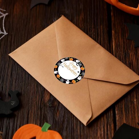 120Pcs Happy Halloween from Stickers, 2 Inch Round Self Adhesive Halloween Stickers Label for Envelope Seals Gift Bags in Kuwait