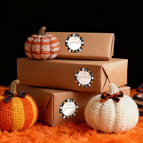 120Pcs Happy Halloween from Stickers, 2 Inch Round Self Adhesive Halloween Stickers Label for Envelope Seals Gift Bags in Kuwait