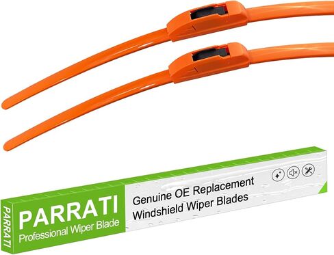 جودة OEM 22 بوصة + 22 بوصة شفرات ممسحة الزجاج الأمامي PARRATI Premium برتقالية اللون لجميع المواسم (مجموعة من 2) in Kuwait