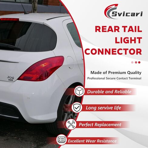 Taillight Wiring Harness Connector Pigtail for Peugeot 206 207 301 307 308 508 1007 Citroen C2 C3 C4 C5 DS3 Dacia Logan MCV Dokker Duster Replace #1606248780 in Kuwait