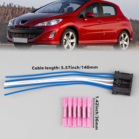 Taillight Wiring Harness Connector Pigtail for Peugeot 206 207 301 307 308 508 1007 Citroen C2 C3 C4 C5 DS3 Dacia Logan MCV Dokker Duster Replace #1606248780 in Kuwait