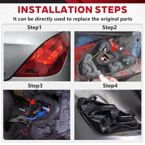 Taillight Wiring Harness Connector Pigtail for Peugeot 206 207 301 307 308 508 1007 Citroen C2 C3 C4 C5 DS3 Dacia Logan MCV Dokker Duster Replace #1606248780 in Kuwait