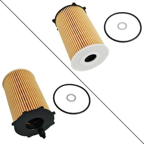 Engine & Cabin Air filter & 2 Pack Oil Filters Fit for 2012-2017 Hyundai Azera, Fit for 2014-2016 Kia Cadenza, V6 3.3L, Replace 28113-3S100 97133-3SAA0 26320-3CAA0 in Kuwait