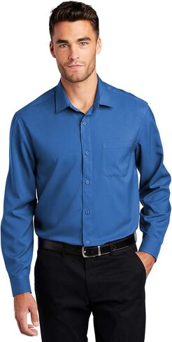 Port Authority Men's Long Sleeve Performance Staff Button-Down Shirt in Saudi Arabia