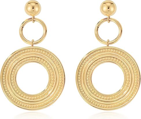Simple Gold Dangle Earrings Boho Drop Earrings for Women in Saudi Arabia