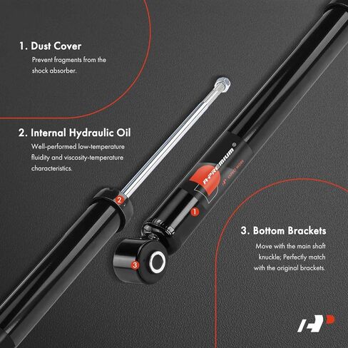 A-Premium Rear Suspension Shock Absorber Compatible with BMW E85 Series Z4 2003-2008, Convertible, 2-PC Set in Saudi Arabia