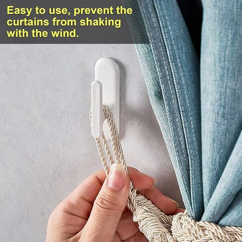 12-Pack Blind Cord Holders - Twisters, Hooks, and Cleats for Safe and Easy Cord Management on Window Blinds at Home, Office, or Kindergarten in Kuwait