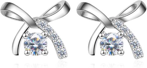 925 Sterling Silver Dancing Moissanite Stud Earrings - D Color VVS1 Unisex Earrings, Ideal Gift for Valentine Birthday for Him and Her in Saudi Arabia