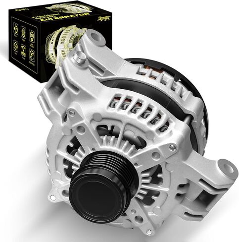 Oktiger 180A Upgraded Alternator for Dodge Durango 2011-2020 3.6L Charger 2011-2021 Challenger 2015-2021, for Jeep Grand Cherokee, 3.6L V6 12V 180A Clockwise 6-Groove Clutch Pulley, OE 4801778AF in Kuwait
