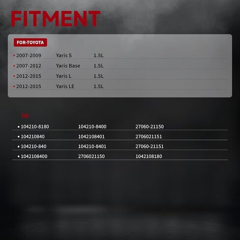 المولد ل/تويوتا ياريس S 2007-2009؛ ياريس بيس 2007-2012; ياريس L,LE 1.5L 2012-2015 80Amp 12V CW 4-Groove Pulley 27060-21150,104210840 in Kuwait