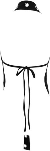 Women's Punk Long Tank Top Hollow Out Gothic Grommet Eyelet Halter Cutout Sleeveless Backless Tie Split Cami Vest in Saudi Arabia