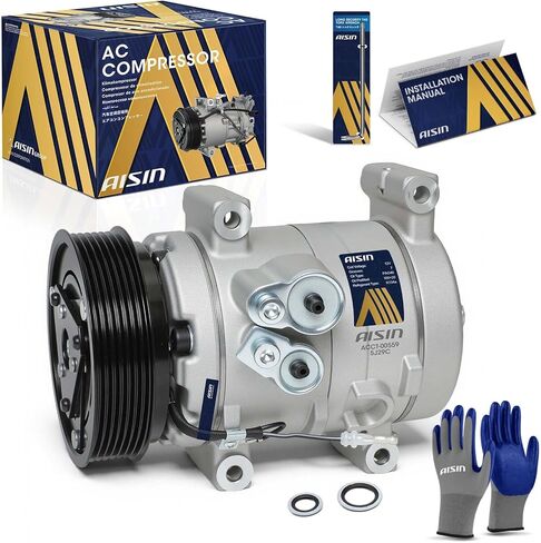 AISIN ACCT-00559 Air Conditioner AC Compressor - Compatible with Toyota Tacoma 2005-2015 2.7L 4.0L - with 7-Pulley Groove, with Clutch in Saudi Arabia
