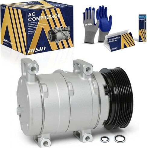 AISIN ACCT-00559 Air Conditioner AC Compressor - Compatible with Toyota Tacoma 2005-2015 2.7L 4.0L - with 7-Pulley Groove, with Clutch in Saudi Arabia