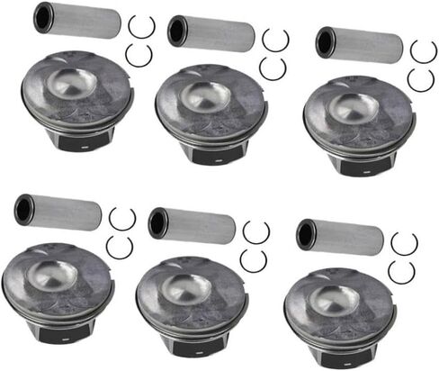 6 قطعة قضيب توصيل المحرك وحلقات مكبس المحرك لـ 3.0L AJ126 V6 306PS LR062617 متوافق مع تطبيقات السيارات in Kuwait