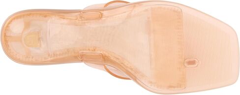 Coconuts by Matisse Margo Jelly Kitten Heel Sandal, Natural, 7 in Kuwait