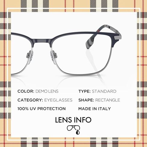 BURBERRY MALCOLM BE1372 Rectangle Shape Metal Eyeglasses with Luxury Eyewear Kit in Saudi Arabia
