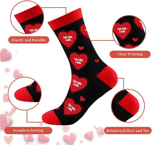 جوارب مضحكة للنساء والرجال، جوارب لطيفة على شكل قلب للأم والزوجة والزوج والأصدقاء وزملاء العمل، هدايا عيد ميلاد مبتكرة لها، هدايا عيد الأم للزوجة الأم in Kuwait