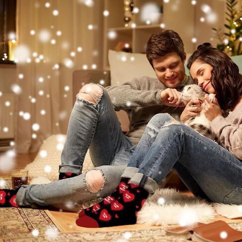 جوارب مضحكة للنساء والرجال، جوارب لطيفة على شكل قلب للأم والزوجة والزوج والأصدقاء وزملاء العمل، هدايا عيد ميلاد مبتكرة لها، هدايا عيد الأم للزوجة الأم in Kuwait