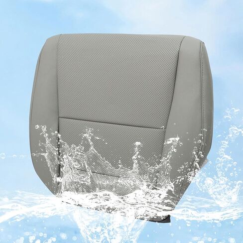 Driver Side Replacement Leather Perforated Bottom seat Cover Gray Compatible with Acura TSX 2009 2010 2011 2012 2013 2014 in Saudi Arabia