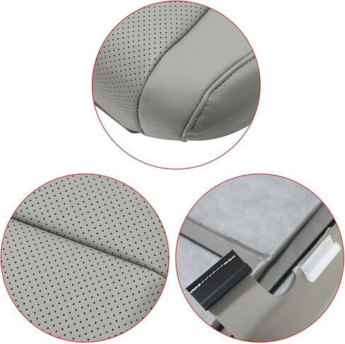 Driver Side Replacement Leather Perforated Bottom seat Cover Gray Compatible with Acura TSX 2009 2010 2011 2012 2013 2014 in Saudi Arabia