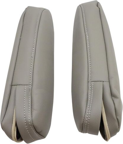 NLQR 2Pcs Replacement Seat Armrest Cover Microfiber Leather Gray Compatible with Toyota Sequoia 2001 2002 2003 2004 2005 2006 2007 in Saudi Arabia