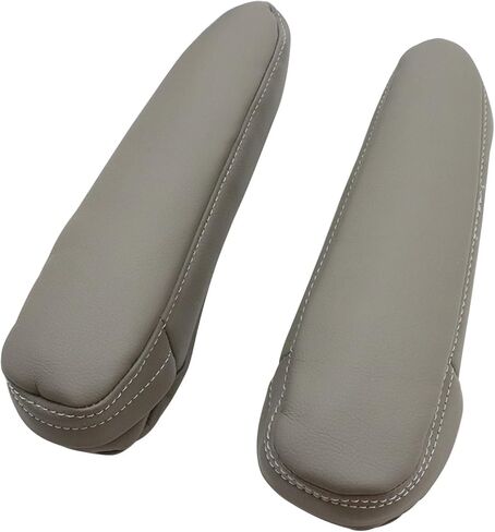 NLQR 2Pcs Replacement Seat Armrest Cover Microfiber Leather Gray Compatible with Toyota Sequoia 2001 2002 2003 2004 2005 2006 2007 in Saudi Arabia