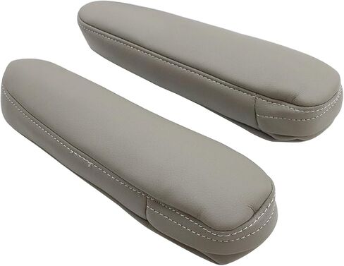 NLQR 2Pcs Replacement Seat Armrest Cover Microfiber Leather Gray Compatible with Toyota Sequoia 2001 2002 2003 2004 2005 2006 2007 in Saudi Arabia
