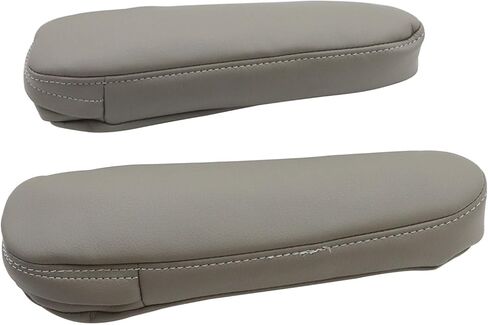 NLQR 2Pcs Replacement Seat Armrest Cover Microfiber Leather Gray Compatible with Toyota Sequoia 2001 2002 2003 2004 2005 2006 2007 in Saudi Arabia