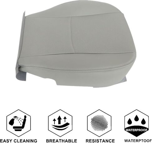 NLQR Front Driver and Passenger Bottom Replacement Perforated Seat Covers Gray Microfiber Leather Compatible with Subaru Forester 2014-2016 in Saudi Arabia