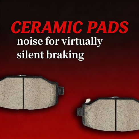 12.91 بوصة استبدال دوار الفرامل الخلفية ومنصات السيراميك لسيارة دودج جورني جراند كارافان 2012-2020 متوافقة مع كرايسلر تاون آند كانتري فولكس فاجن روتان رام C/V 2012 2013 2014 2015 2016 in Kuwait