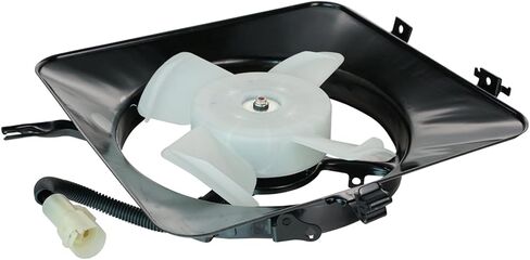 TRQ A/C Condenser Cooling Fan Assembly Compatible with 1990-1993 Acura Integra AC3113102 in Saudi Arabia