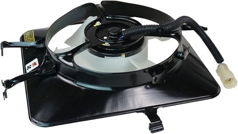 TRQ A/C Condenser Cooling Fan Assembly Compatible with 1990-1993 Acura Integra AC3113102 in Saudi Arabia