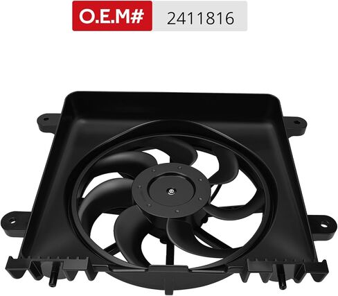 JAVIK Radiator Fan Assembly for Polaris Ranger 1000 1000 XP 900 XP 900 C-rew XP 900 C-rew 570 900 C-rew XP Ranger 1000 C-rew 1000 C-rew XP 570 C-rew Full-Size 1000 Diese-l 2013-2025 O.E.M# 2411816 in Saudi Arabia
