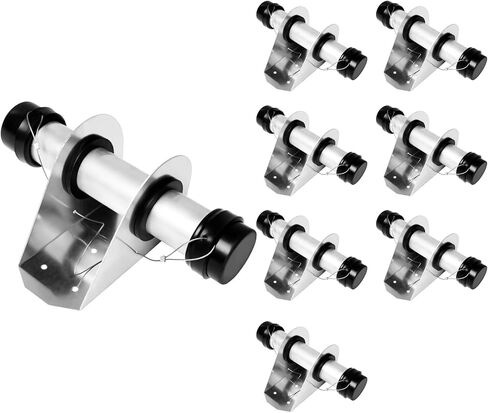 8 Pack Trailer Document Holder Registration Card Box with End Caps Waterproof Aluminum 1-5/8" x 9-7/16" Tube Style for Truck and Trailer in Kuwait