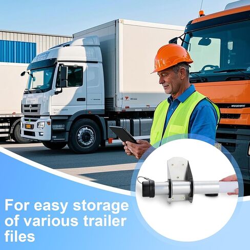 8 Pack Trailer Document Holder Registration Card Box with End Caps Waterproof Aluminum 1-5/8" x 9-7/16" Tube Style for Truck and Trailer in Kuwait