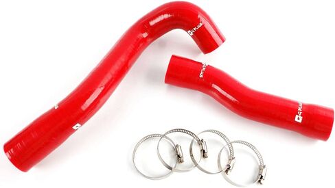 G-PLUS مجموعة أنابيب خرطوم المبرد السيليكون المتوافقة مع 2006-2011 Honda Civic FD1 R18 1.8L I-VTEC، أحمر in Saudi Arabia