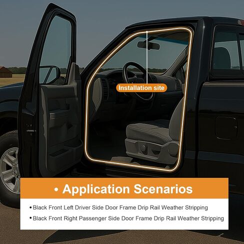 Door Weather Stripping for Ford Bronco F100 F150 F250 F350 1980-1997, Front Left Driver and Right Passenger Side in Kuwait