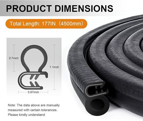 Door Weather Stripping for Ford Bronco F100 F150 F250 F350 1980-1997, Front Left Driver and Right Passenger Side in Kuwait