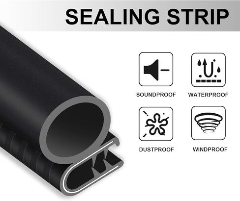 Door Weather Stripping for Ford Bronco F100 F150 F250 F350 1980-1997, Front Left Driver and Right Passenger Side in Kuwait