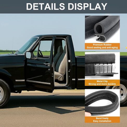 Door Weather Stripping for Ford Bronco F100 F150 F250 F350 1980-1997, Front Left Driver and Right Passenger Side in Kuwait