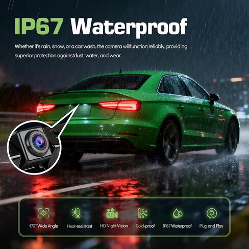 كاميرا احتياطية للرؤية الخلفية للمساعدة في ركن السيارة 170 درجة رؤية ليلية عالية الدقة لسيارة تشيفي سيلفرادو، لسيارة جي إم سي سييرا 1500 2500 3500 2016 2017 2018 2019، استبدال 84062896، 23363727، 84032513، 590111 in Kuwait