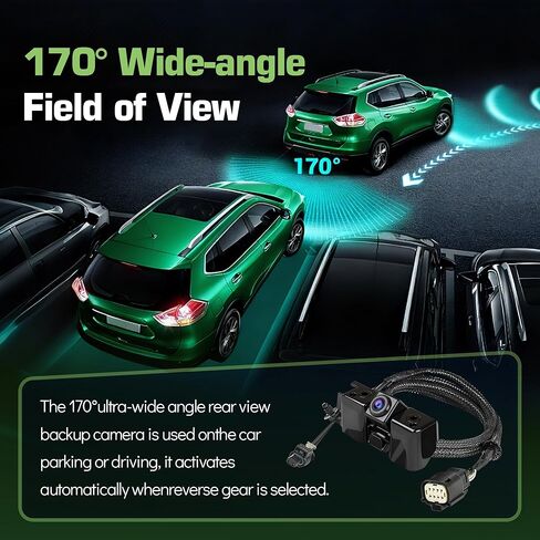 كاميرا احتياطية للرؤية الخلفية للمساعدة في ركن السيارة 170 درجة رؤية ليلية عالية الدقة لسيارة تشيفي سيلفرادو، لسيارة جي إم سي سييرا 1500 2500 3500 2016 2017 2018 2019، استبدال 84062896، 23363727، 84032513، 590111 in Kuwait